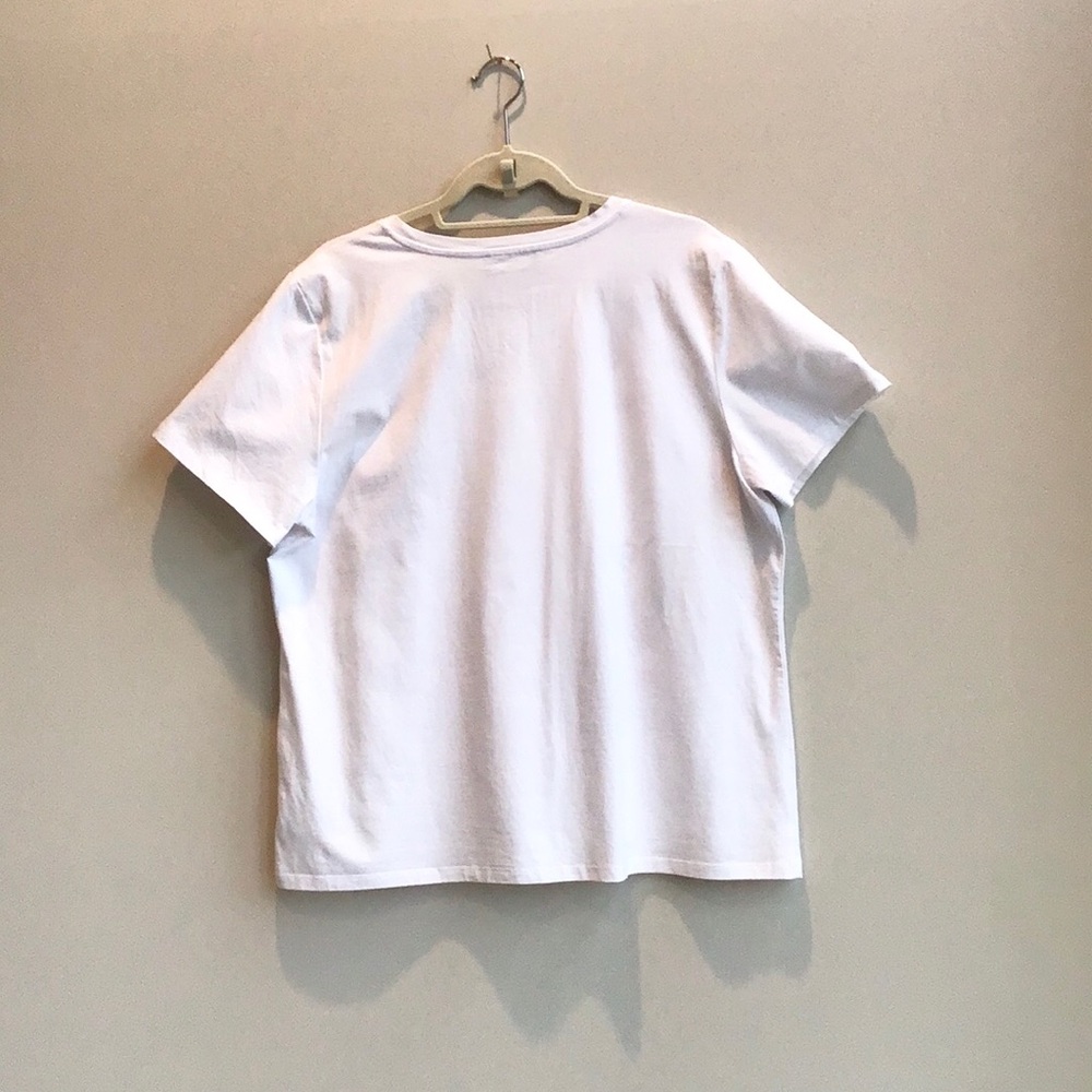Karl Lagerfeld Embroidered Logo Whimsy Short Sleeve Tee Sketch Artwork Paris - Picture 4 of 15
